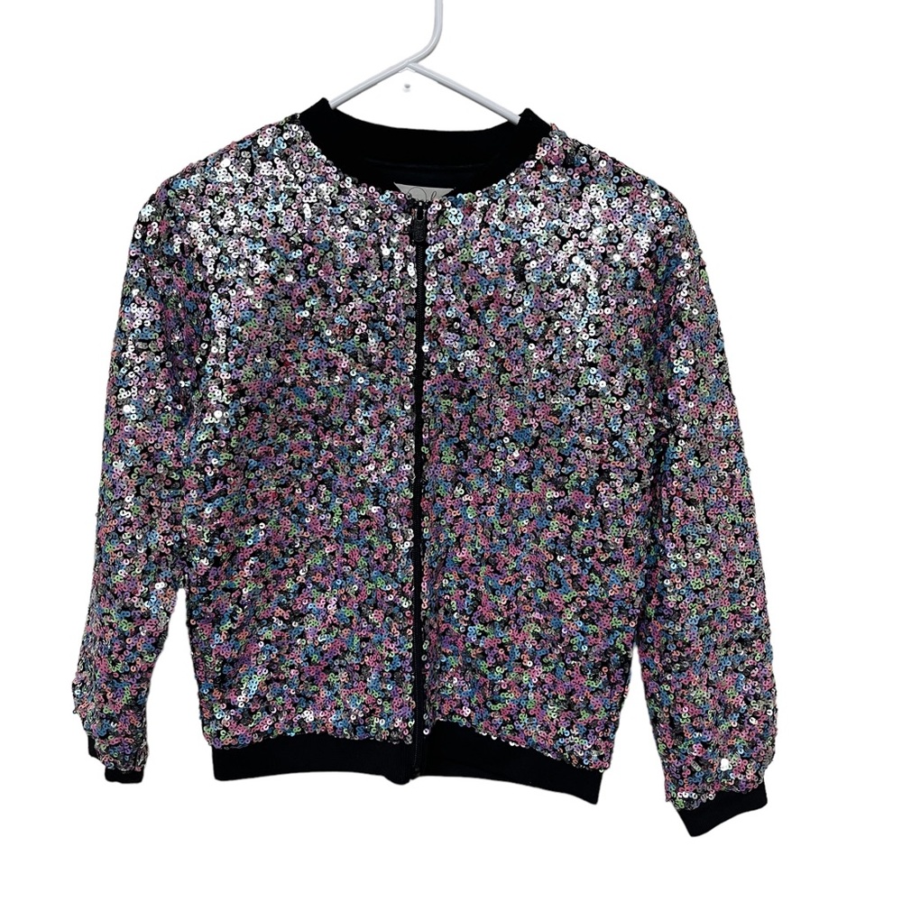 Peek USA Rainbow Sequin Jacket XS